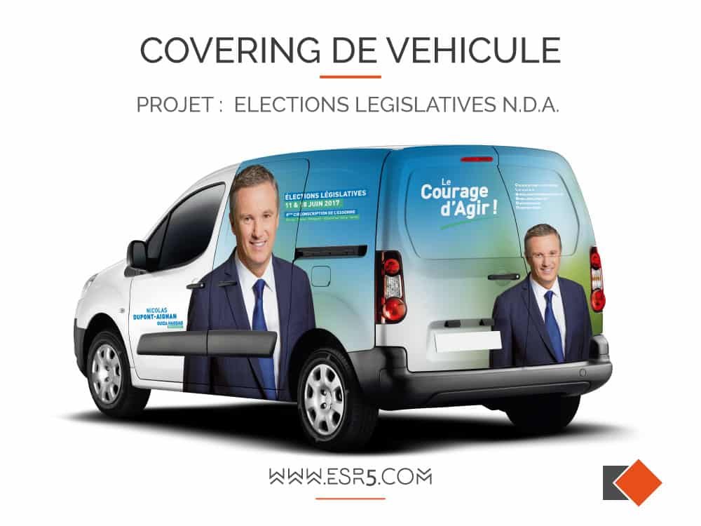 ESR - Agence de publicité - Essonne - Paris - Conçoit et pose votre covering de véhicule pour vos campagnes promotionnelles ou événementielles.